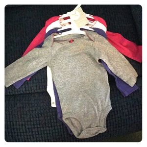 4 onesie set, new 6 month girl